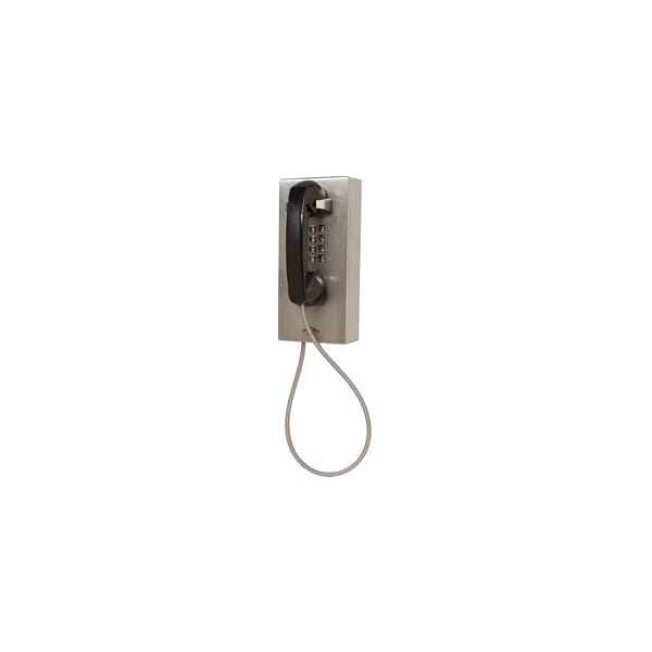 Vandal Resistant Phone with 29 Inch Armored Cord